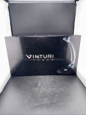 Vinturi Deluxe Essential Red Wine Aerator & Decanter Tower Set New / Open Box